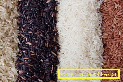 Flere forskjellige typer ris