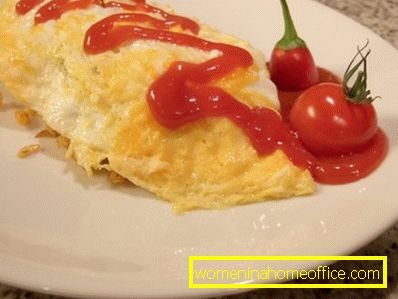 Japansk omelett med ris og grønnsaker